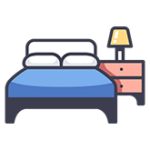 Cama Mesa e Banho