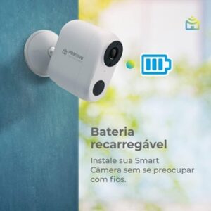 Smart Câmera Wi-Fi com Bateria Positivo Casa Inteligente, 1080p Full HD Site dos Eletros: Eletrodomésticos, Eletroportáteis e Tudo para Você e sua Casa | 5 Melhores Câmeras Wi-Fi Smart Mais Bem Avaliadas